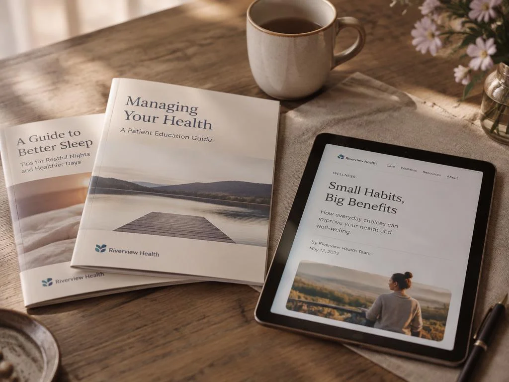 Printed guides and a tablet